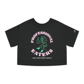 Professional eaters are a girl's best friend - Women's Champion Crop Top - Witty Twisters Fashions